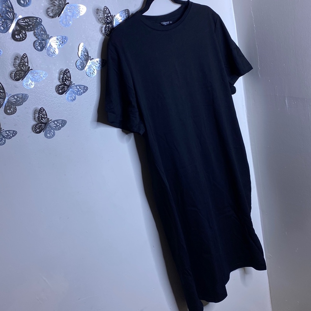 Plus Scoop Neck T-shirt Dress